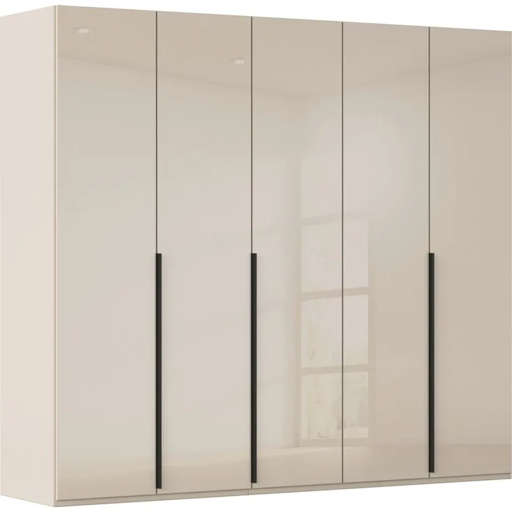 rauch Kleiderschrank Drehtürenschrank Schrank Garderobe Wäscheschrank BESTSELLER MONTCLAR (3 Ausstattungen BASIC/CLASSIC/PREMIUM (SOFT-CLOSE), Breiten 201-400 cm) Front in Glas/Hochglanz/Dekor/Grauspiegel in 5 Breiten MADE IN GERMANY