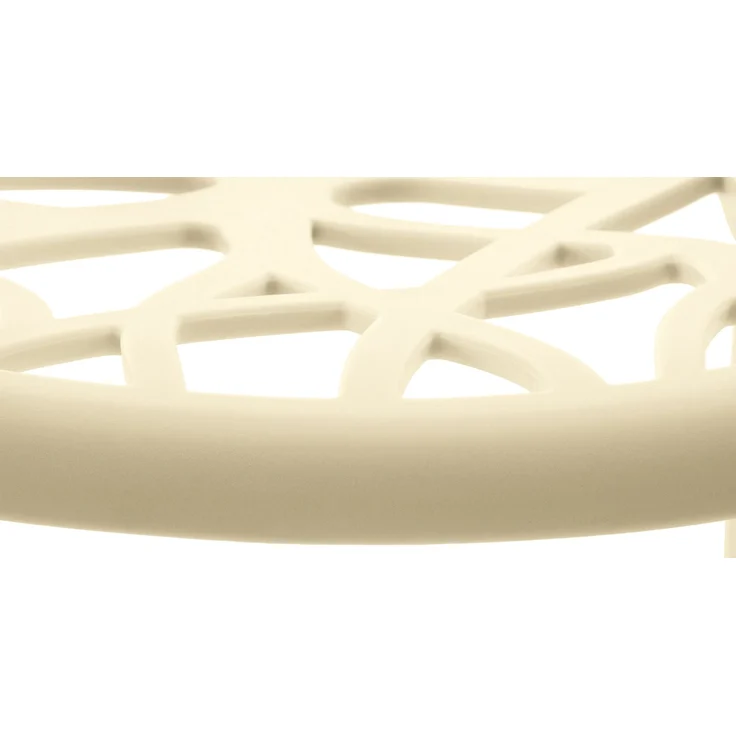 CLP 4er Set 'Hope' Gartenstuhl mit Armlehnen, stapelbar & wetterfest, recyceltem Polypropylen, Creme – Bild 7