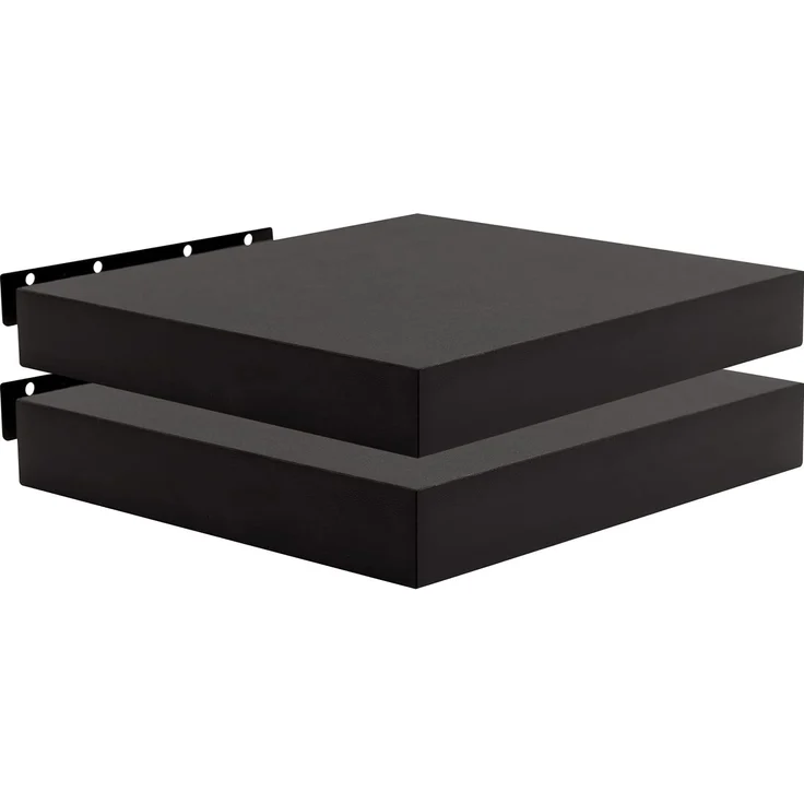 Woltu Wandregal, 2er-Set Wandboard CD DVD Regal Bücherregal Holz Board