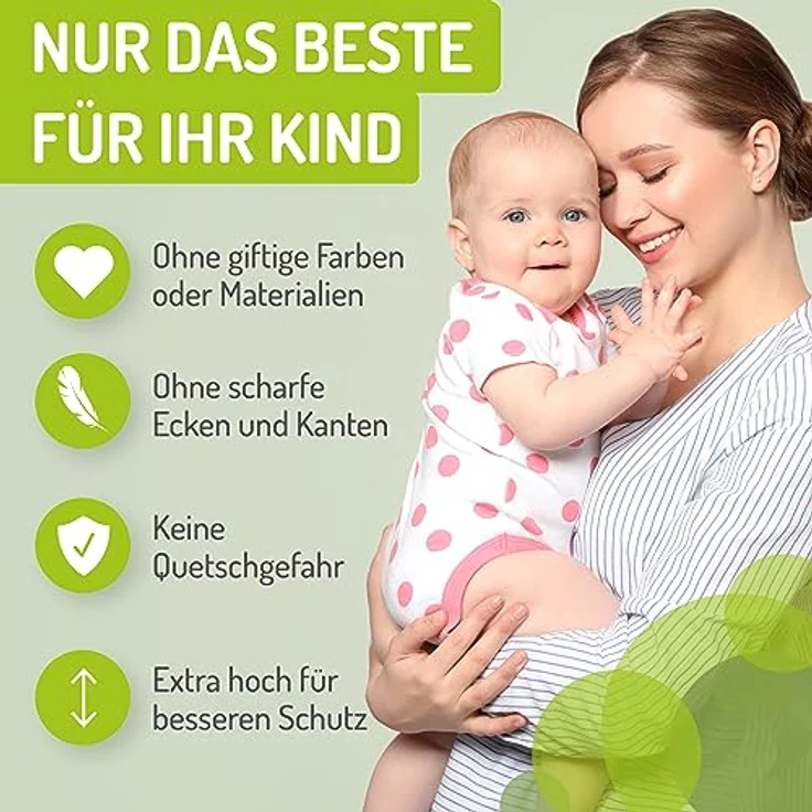 BOMI Kinderschutzgitter Kamin Milo XL 100-525 cm | Extrabreite Tür: 75 cm Durchgang & Feststellfunktion | Kaminabsperrung aus Metall | Ofen Schutz für Kinder freistehend | Kaminschutzgitter 4m – Bild 6