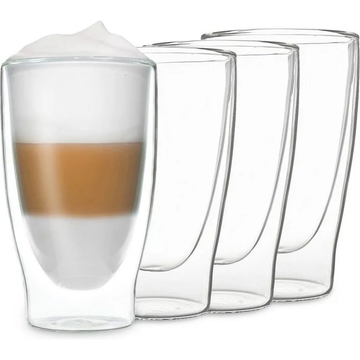 Feelino Thermoglas DUOS Gläser 4X 400ml, 4-tlg, Glas