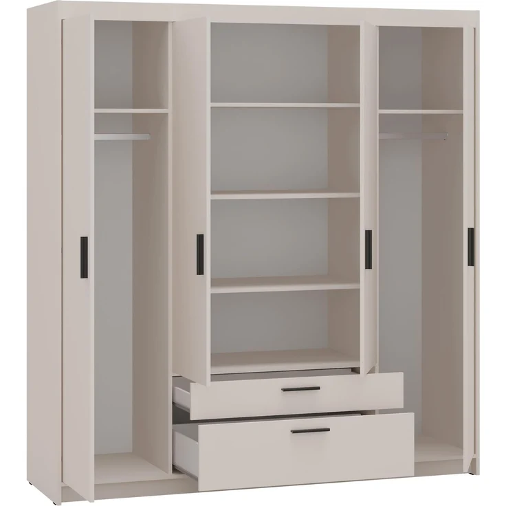 AX LIVING Schubladenschrank Garderobe Beige Schrank Storicos 4T 176,3cm – Bild 3