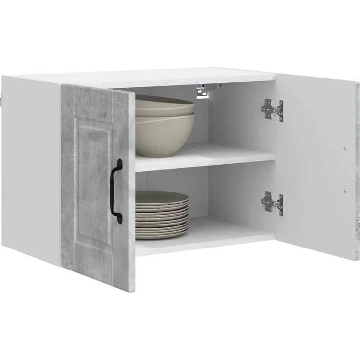 vidaXL Wandschrank PORTO 2 stk. Betongrau 60 x 31 x 40 cm 885272 – Bild 3