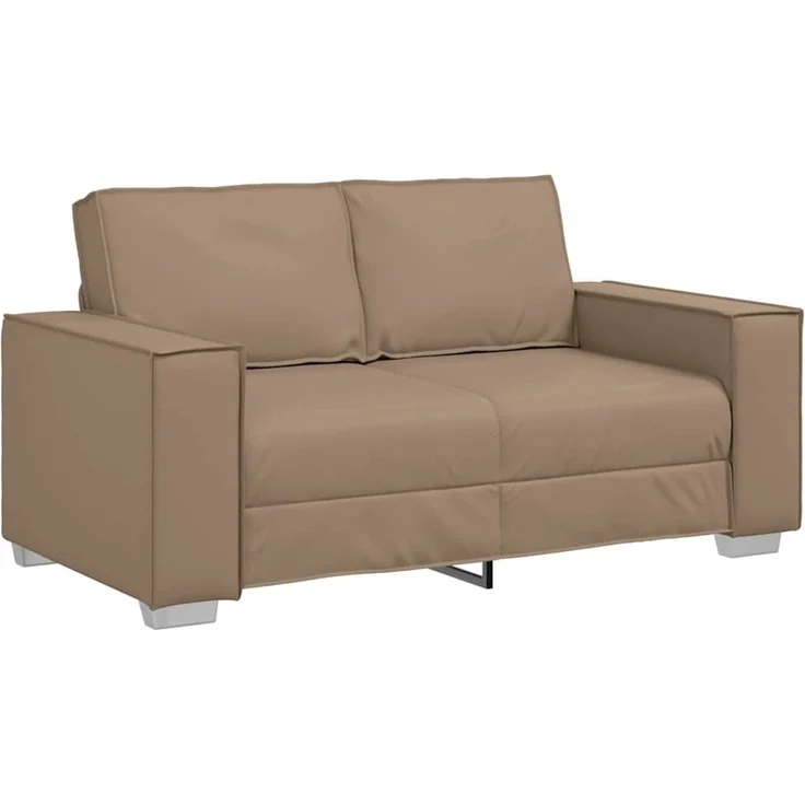 vidaXL Zweisitzer-Sofa Cappuccino 160 cm Kunstleder 4105049 – Bild 2
