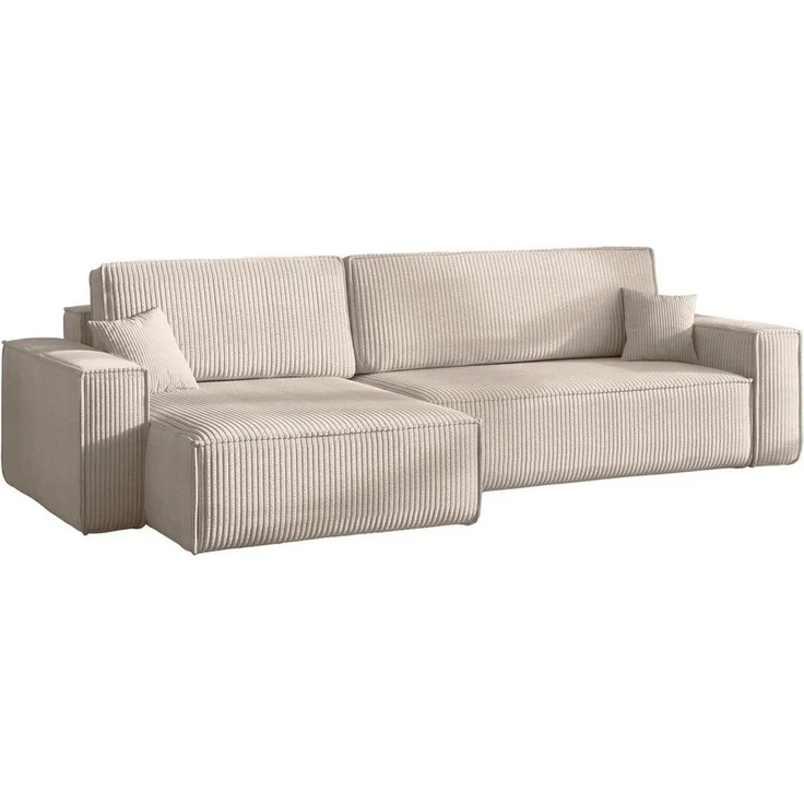Kaiser Möbel Ecksofa mit schlaffunktion und bettkasten, BEST XL stoff Poso, Quelle, Verita, Mit Bettfunktion und Bettzeugfach – Bild 1