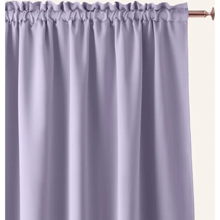 ROOM99 Vorhang mit Kräuselband Aura 140x260 cm Breite x Höhe Schiebegardinen Modern Curtain Wohnzimmer Schlafzimmer LILA, 1 Stück – Bild 3