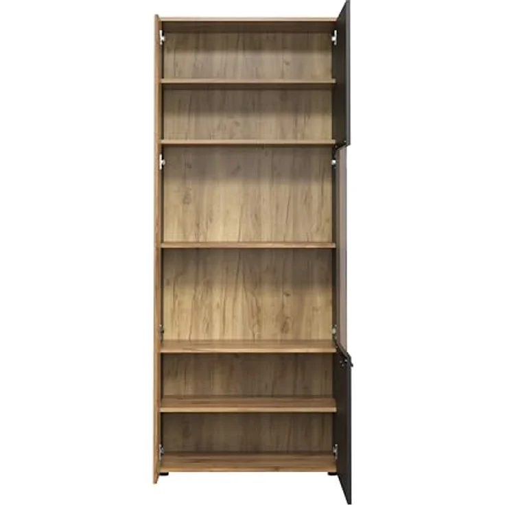 Wohnwand Esteban in grau und Eiche Evoke 340 cm – Bild 5