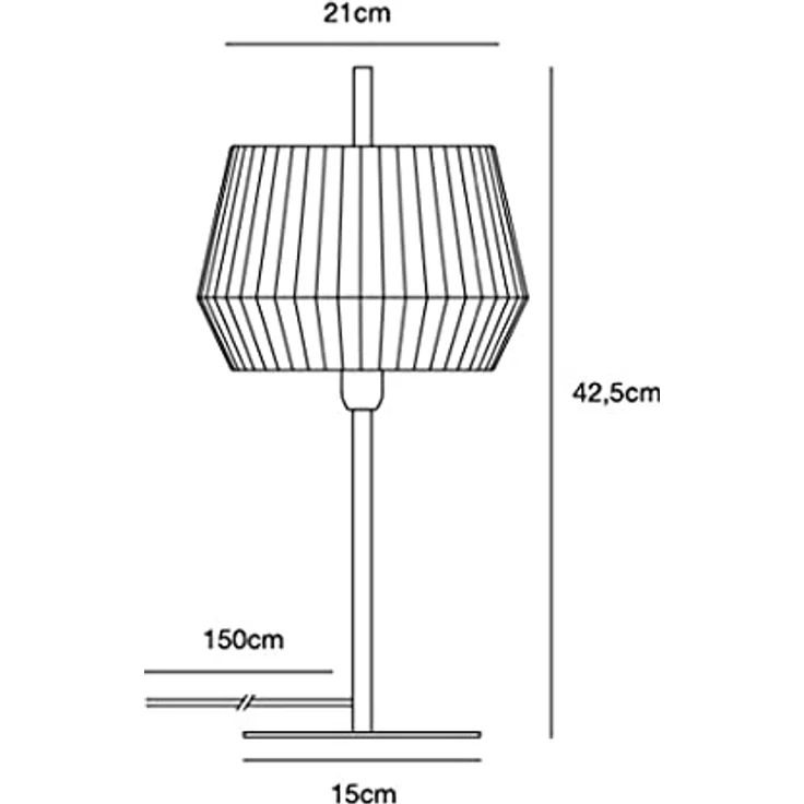 Nordlux Dicte Tischleuchte E14, moderne Schreibtischlampe in Weiß – Bild 7