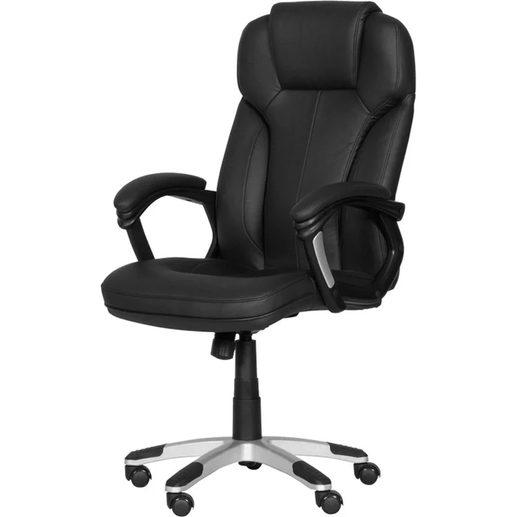 Carmen 6514 Chefsessel aus Kunstleder mit Wippmechanik – Schwarz – Bild 3