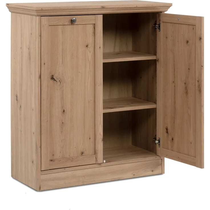 Kommode >Timber< 2 Türen, 2 Böden, Landhaus, in Artisan Eiche Dekor - 80x90x35cm (BxHxT) – Bild 4