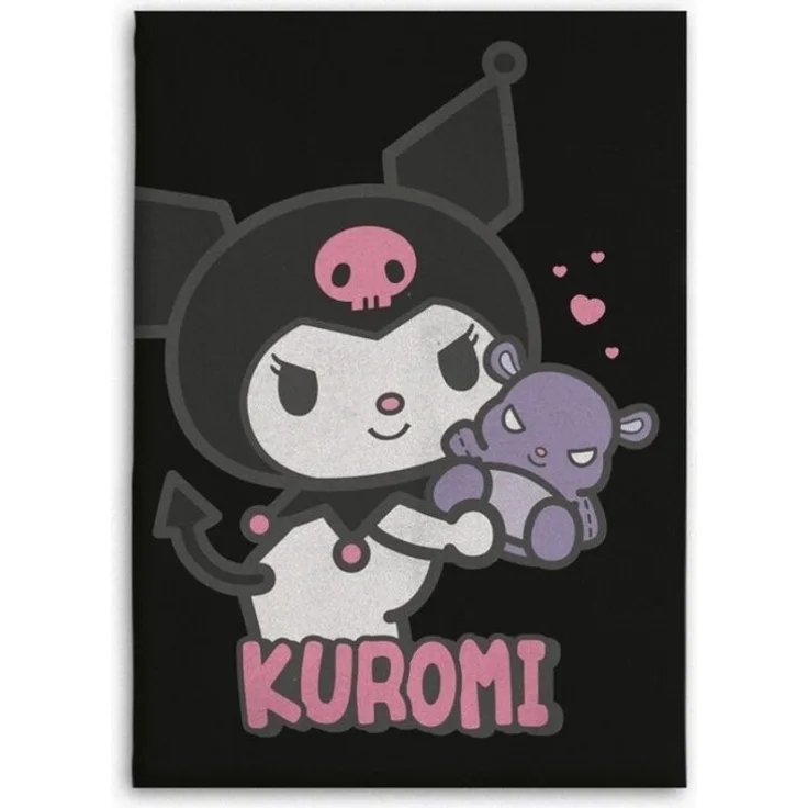 Kuromi Flanell Decke 110x150 cm Weiche Kuscheldecke für Erwachsene & Kinder