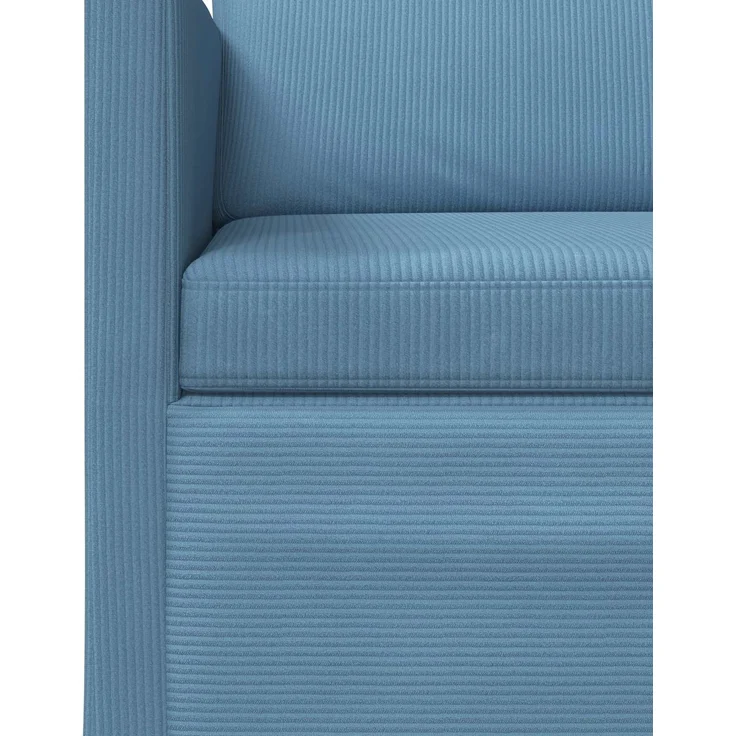 vidaXL Sofa-Set 2 pcs Blau Cordstoff 3433251 – Bild 4