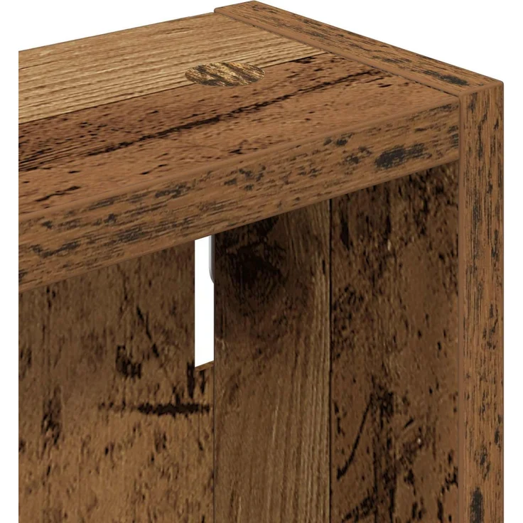 vidaXL Badezimmer-Wandschrank Altholz 40 x 10 x 60,5 cm Holzwerkstoff 889357 – Bild 7