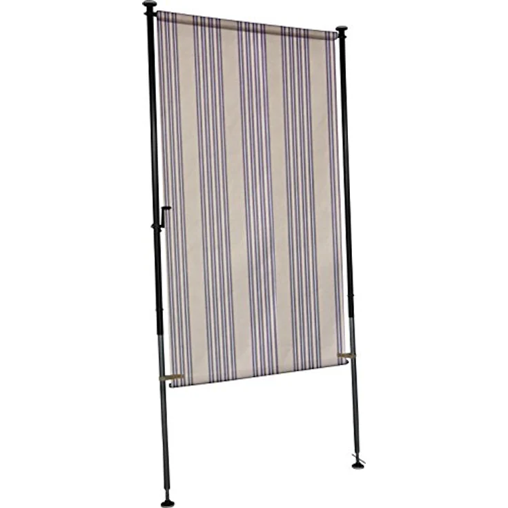Angerer Sichtschutz Exklusiv - Seitenmarkise für Sonnen- und Sichtschutz (120 cm, Beige-Braun) – Bild 2