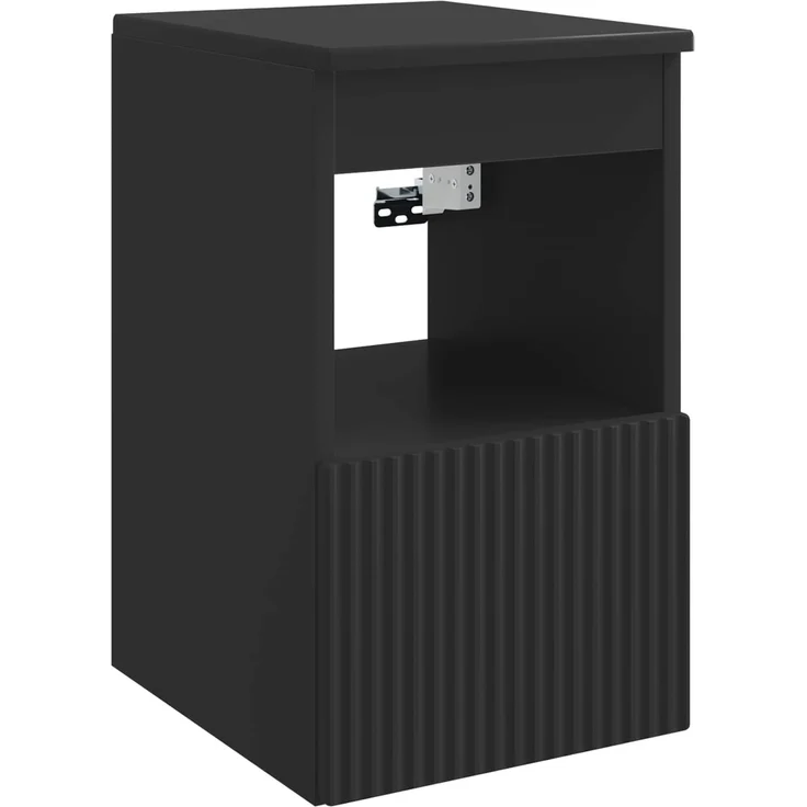 vidaXL Badezimmerschrank-Set 3 stk. Schwarz 129 x 44,5 x 80 cm 3405738 – Bild 6