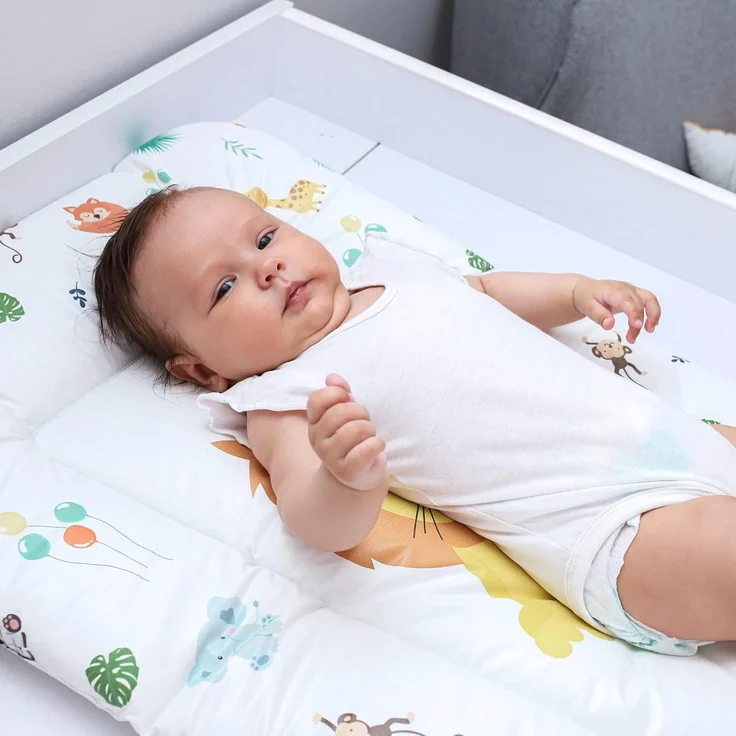 Wickelauflage Wickelkommode Auflage Baby 70x50 cm - Wickelmatte Wickeltischauflage Wasserfest Wickelunterlage Weich ZUFÄLLIGEN VARIANTE – Bild 5