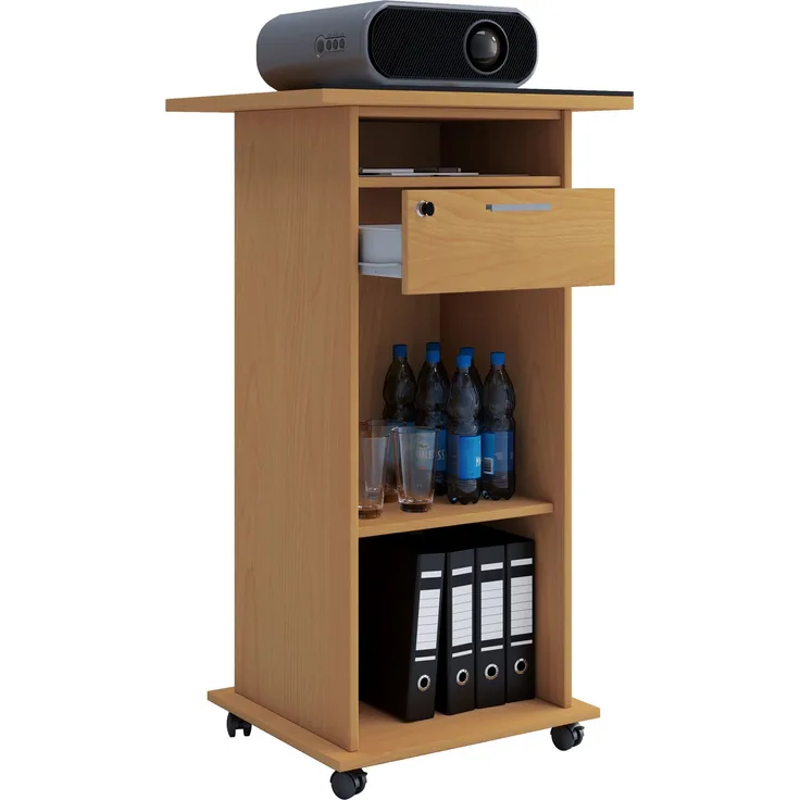 VCM Hifi-Möbel Neta 914385 Buche H. 108 x B. 60 x T. 50 cm