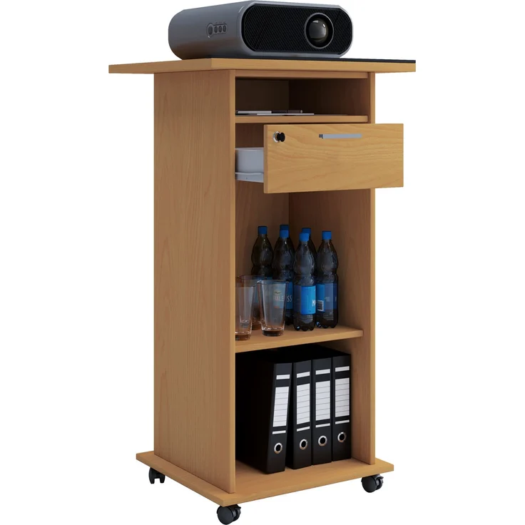 VCM Hifi-Möbel Neta 914385 Buche H. 108 x B. 60 x T. 50 cm – Bild 1