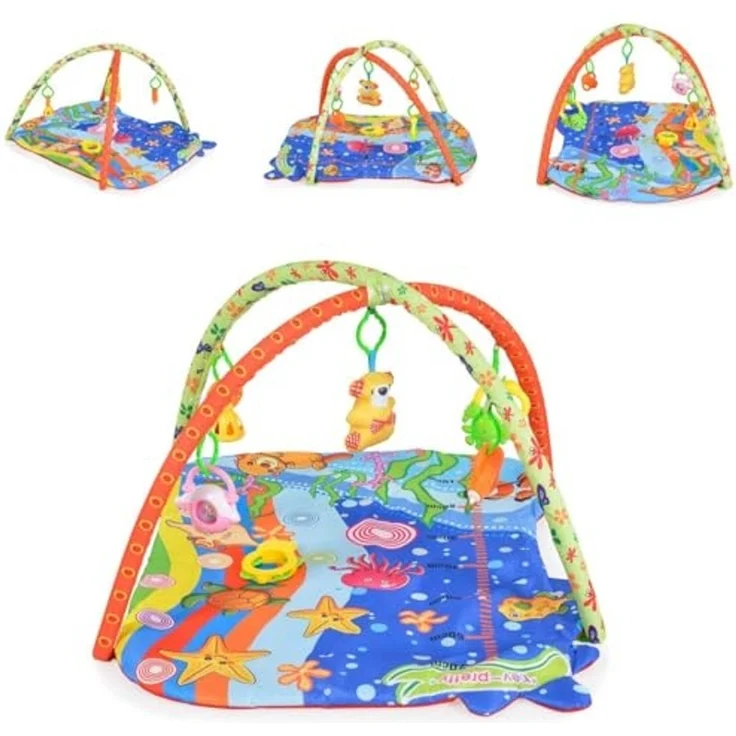 Moni Spielbogen Baby Like 143A, Unterwasserwelt, 5 Spielsachen, Wachstumsskala – Bild 1