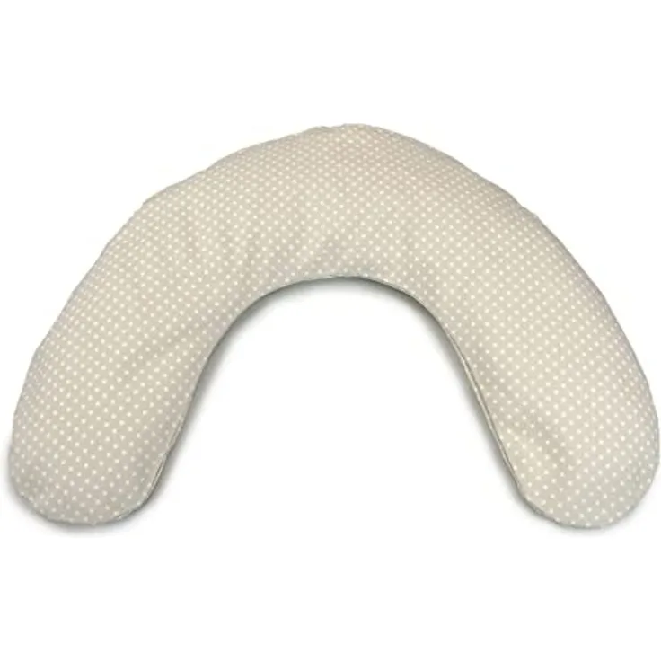 Theraline Frühchenkissen 100 x 15 inkl. Bezug Punkte beige Mikroperlen