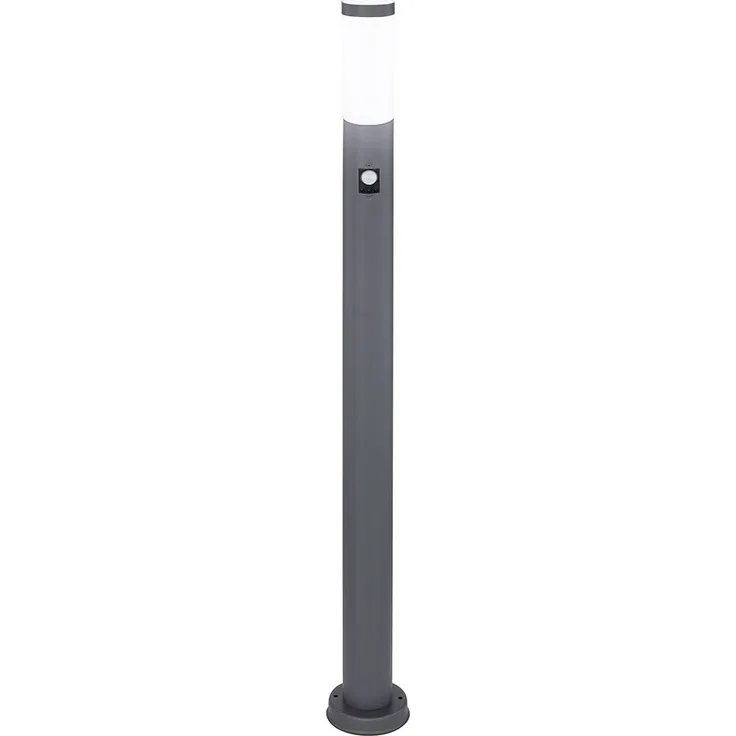 Stehleuchte, Edelstahl , Bewegungsmelder H 110 cm