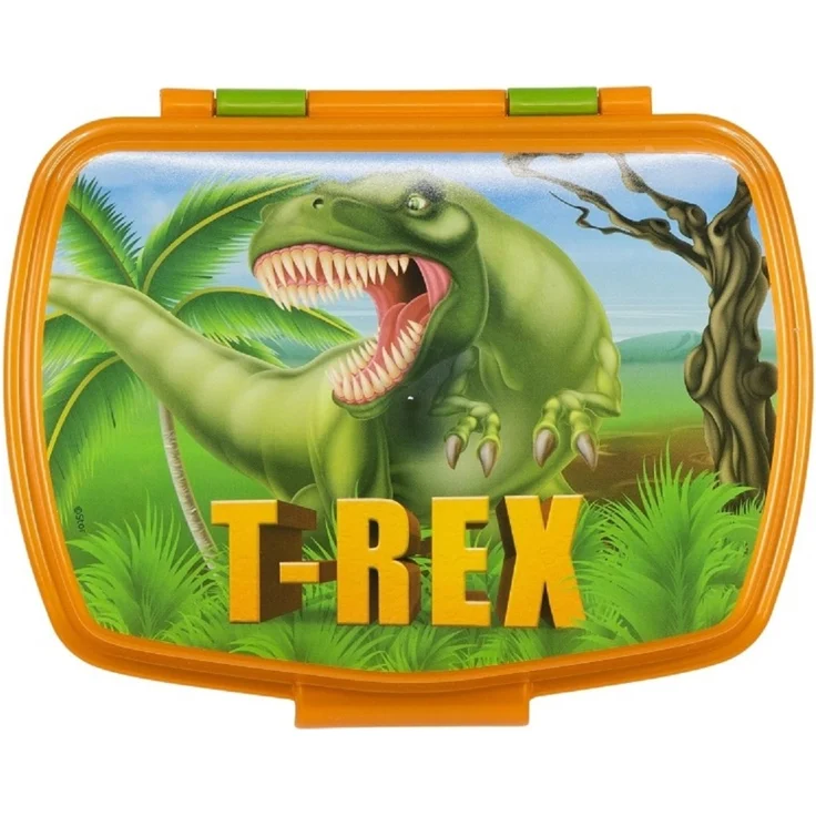 T-REX Kinder Brotdose – Lunchbox Pausenbox Schulbrotbox – Bild 1