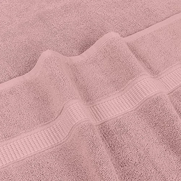Utopia Towels,Luxuriöses Jumbo-Badetuch, 2-teilig, 100% ringgesponnene Baumwolle, extra großes Badetuch – superweiches Hotel-Qualitätshandtuch (89x178 cm, Staubrosa) – Bild 6