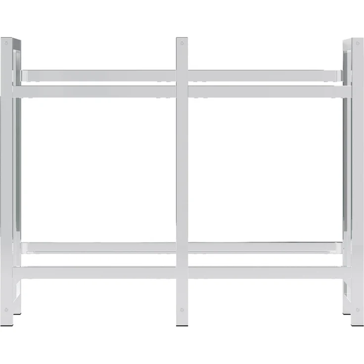 CLP Getränkekistenständer Stack aus Metall freistehend robust stabil,chrom 75x91x31 cm – Bild 4