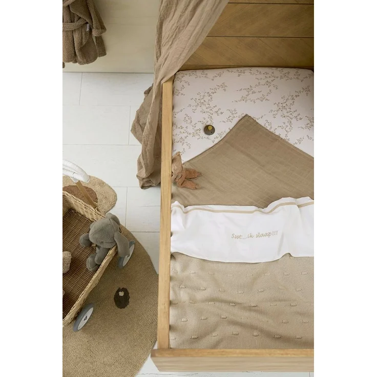 Meyco Bettdecke Knots - 100 x 150 cm - Soft Sand B – Bild 2