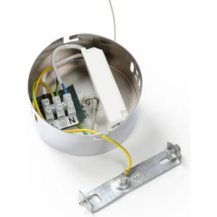 Lucande LED-Pendellampe Hayley, Ø 9 cm, einflammig, chromfarben, Blasenglas, moderne Lichtverteilung – Bild 8