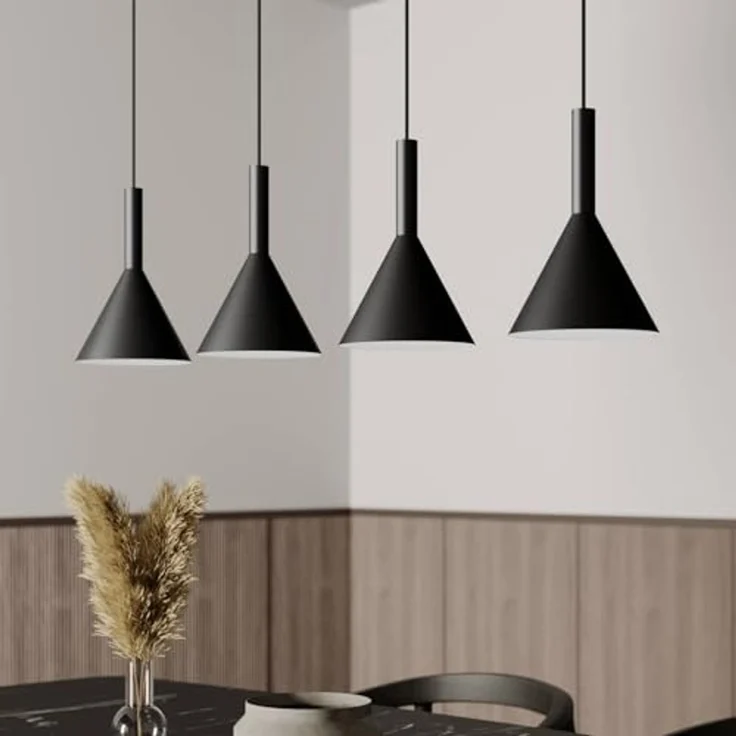 Arcchio Hängeleuchte Tadej, Metall, Schwarz IP20, 4 x 15 W LED – Bild 5