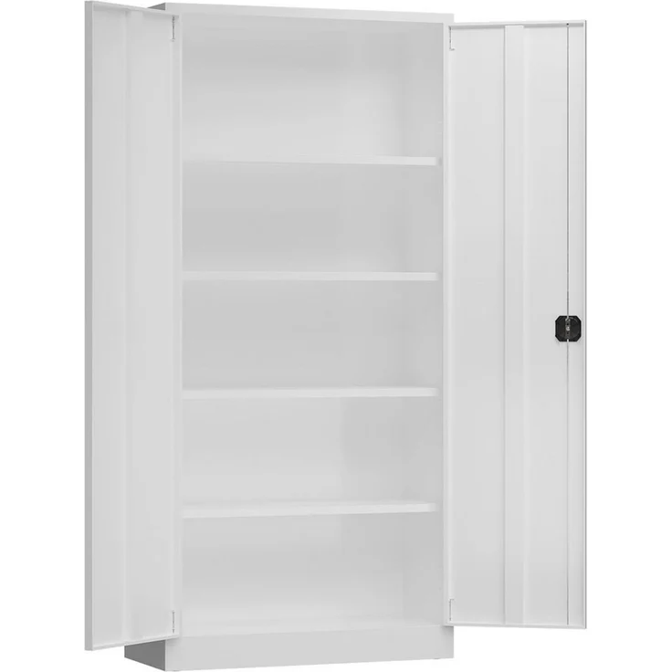 Steelboxx Mehrzweckschrank Aktenschrank 195x92x60cm Metallschrank Mehrzweckschrank (1-St) Komplett montiert, keine Montage notwendig – Bild 2