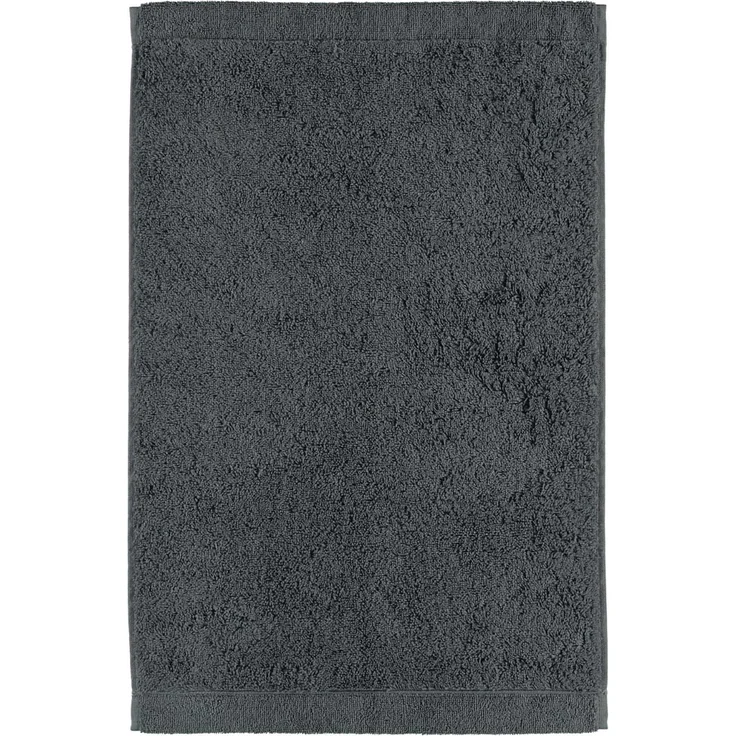 CAWÖ Gästetuch - Lifestyle, Walkfrottier, Baumwolle, einfarbig Anthrazit 30x50cm – Bild 2