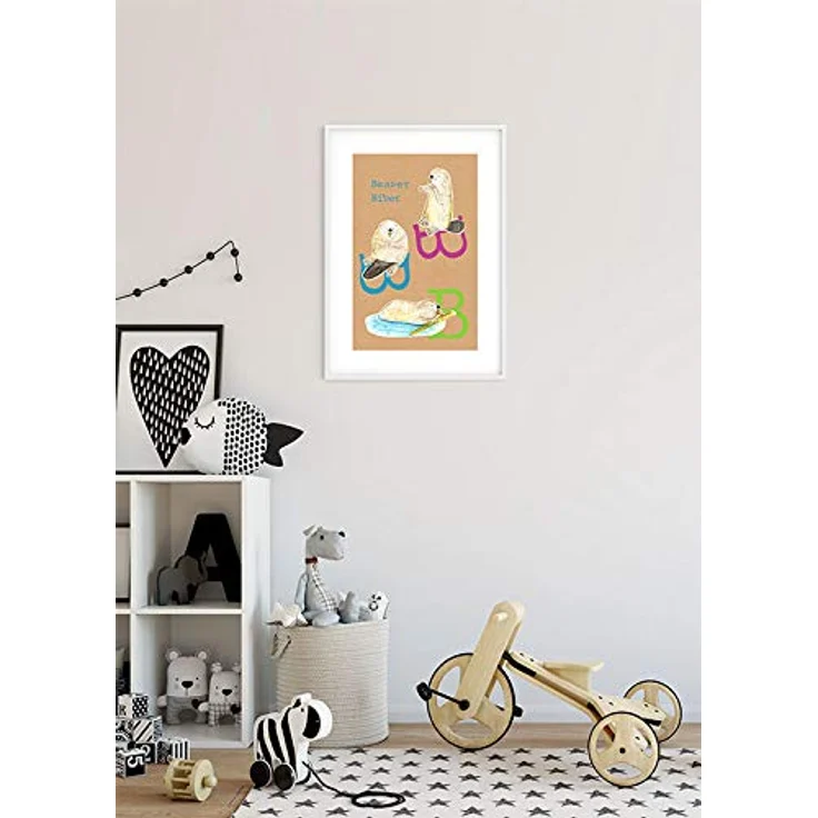 Komar ABC Animal B, Wandbild Poster für Kinderzimmer, 40 x 50 cm, fotorealistischer Druck auf Premium-Posterpapier, ohne Rahmen, MADE IN GERMANY – Bild 4