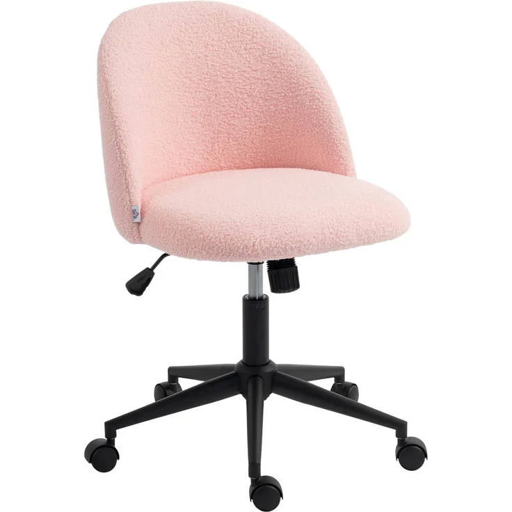 MELAYR, Schreibtischstuhl, Höhenverstellbarer Drehstuhl, Bis 120 Kg, Rosa, 59 x 52 x 84.5 cm, Pink – Bild 1