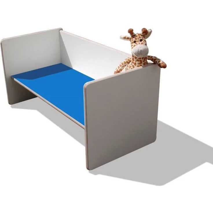 ELI Wendetisch/Bank - Mini - Weiß mit bunter Sitzfläche - Blau