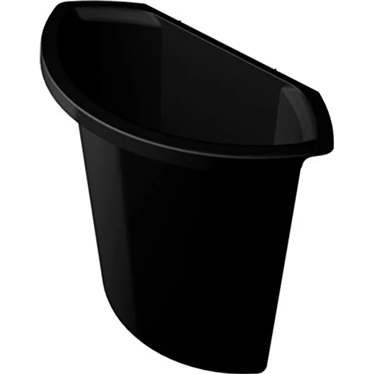 helit Mülleimer-Einsatz 6,0 l, schlag- und bruchfest, für runde Papierkörbe 30-45 l, schwarz
