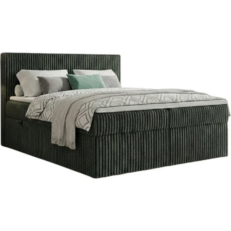 A&J MöbelLand GmbH Boxspringbett RALF mit Bettkasten, Topper und gepolstertem Kopfteil. (Boxspringbett mit Bettkasten und gepolstertem Kopfteil) – Bild 4