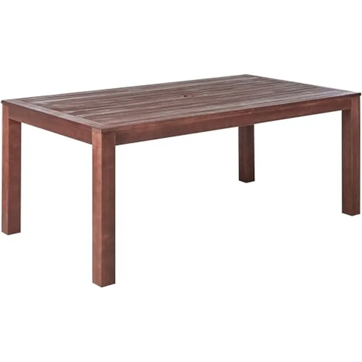 Gartentisch Holz Dunkler Holzfarbton TUSCANIA