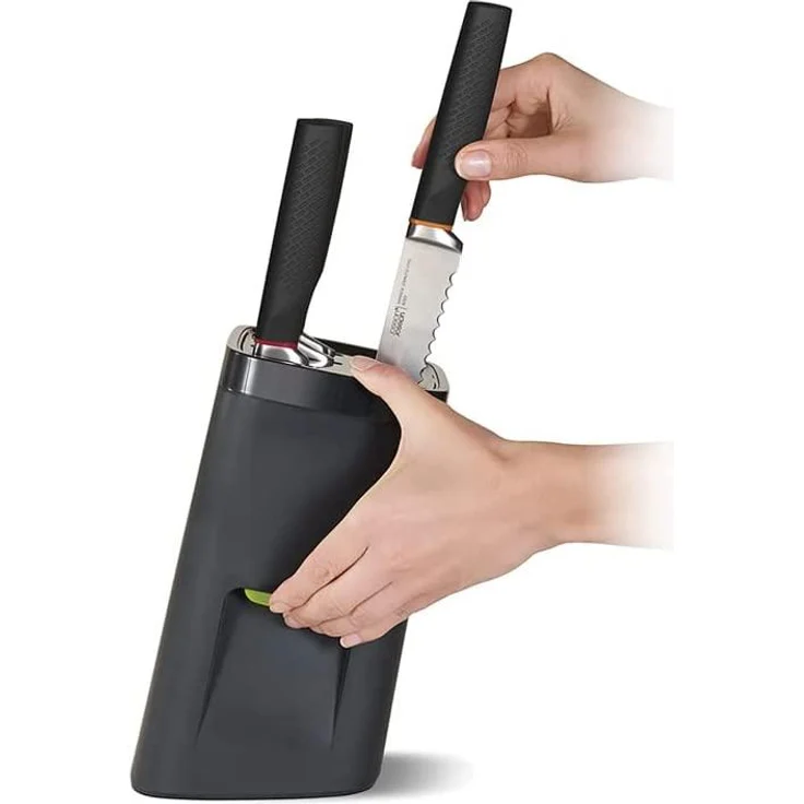 Joseph Joseph LockBlock - Messerblock inkl. 6 Messer - dunkelgrau – Bild 3