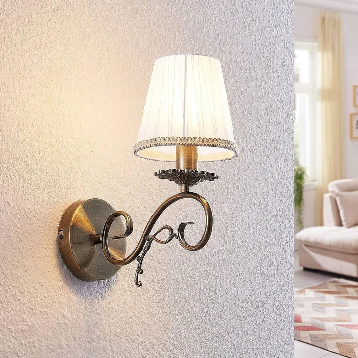 Lindby Wandleuchte Finnick, Bronze IP20, 1 x 40 W – Bild 2