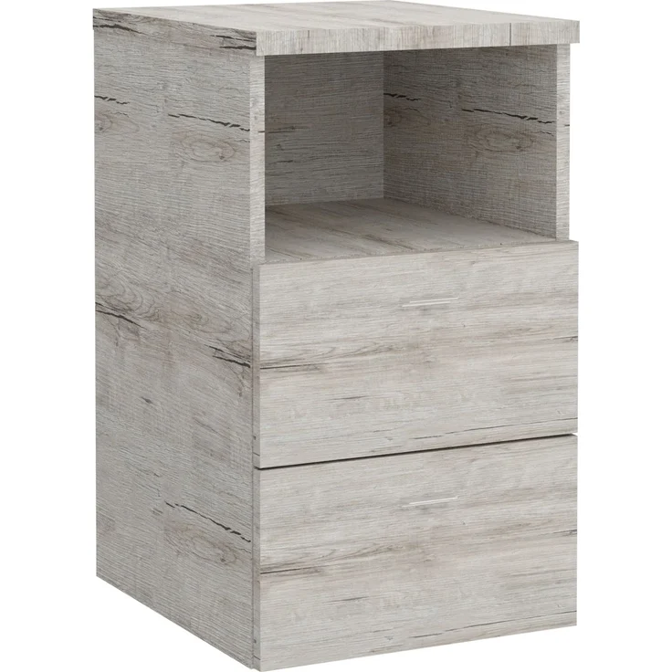Nachttisch >COLIMA 1< in Sandeiche Dekor - 35x61,5x39,9cm (BxHxT) – Bild 3