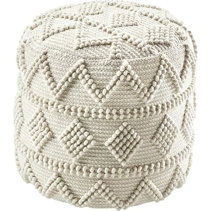 Kobolo Sitzwürfel Sitzpouf Pouf MANDALA aus Baumwolle mit Muster (1 Stück)