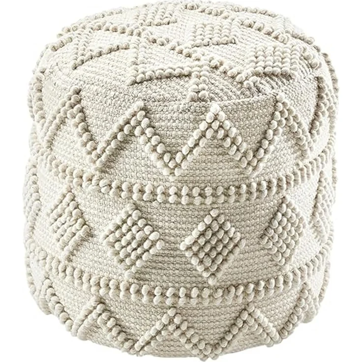 Kobolo Sitzwürfel Sitzpouf Pouf MANDALA aus Baumwolle mit Muster (1 Stück) – Bild 1