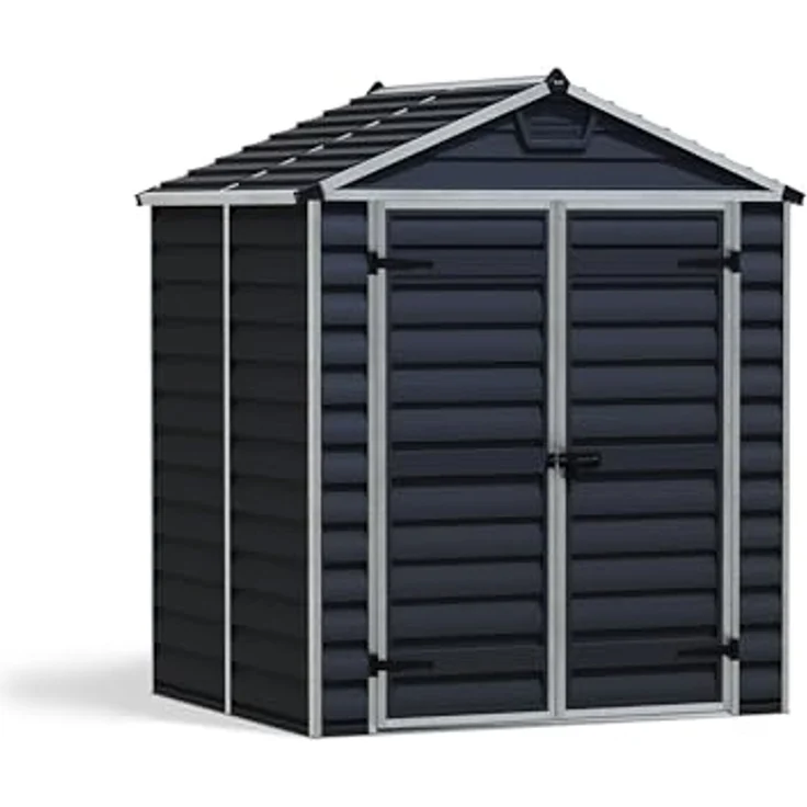 Palram - Canopia Kunststoff Gerätehaus Skylight 65 | Dunkelgrau | 154 x 185 x 217 cm – Bild 1