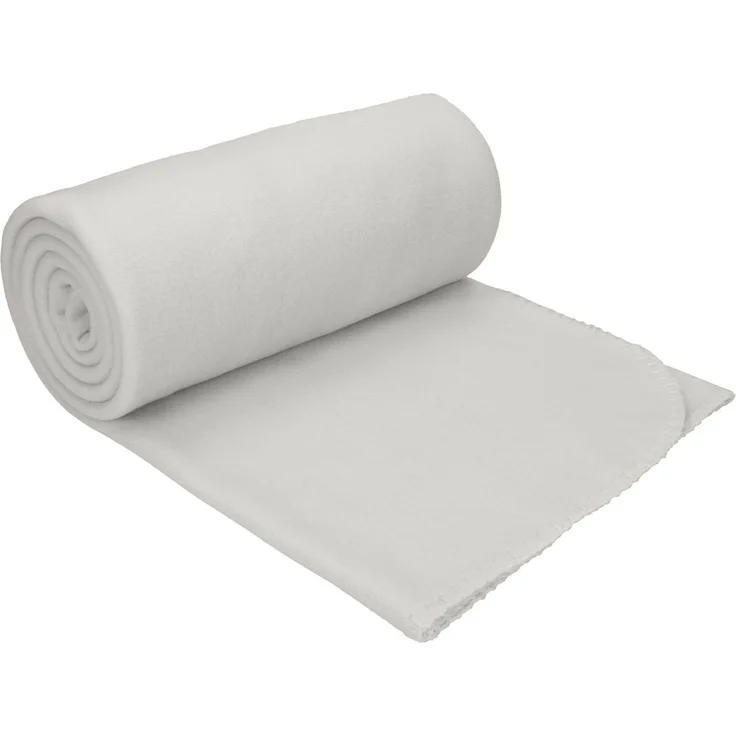 Wohndecke Luxus Fleecedecke Kuscheldecke Größe 130x170 cm Farbe silbergrau, Betz, 180 g/m² – Bild 1