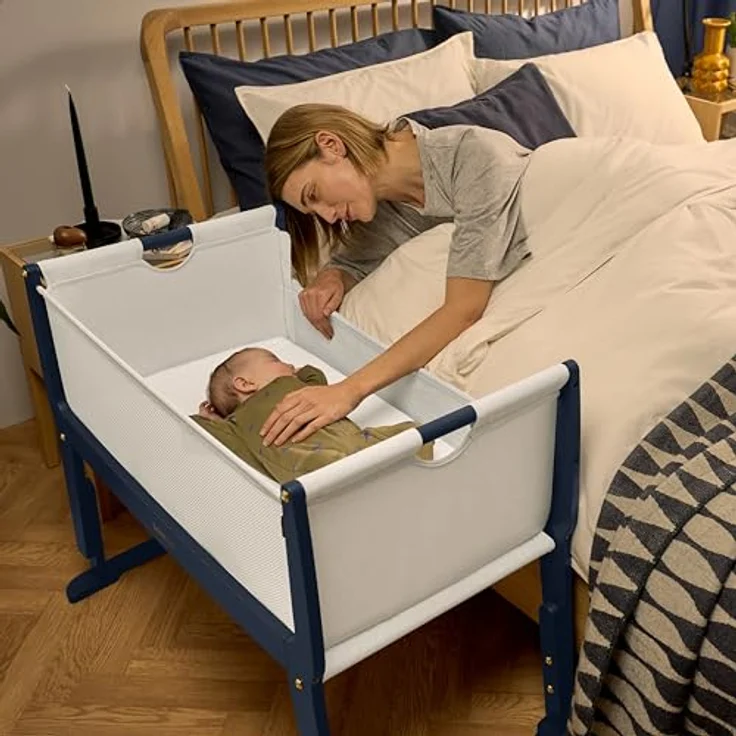 SnuzPod Studio Co-sleeper - London Navy Blau dunke – Bild 8
