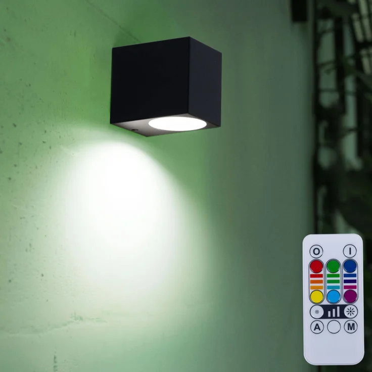 3er Set RGB LED Down Leuchten für Außenwände VT-7651 – Bild 3