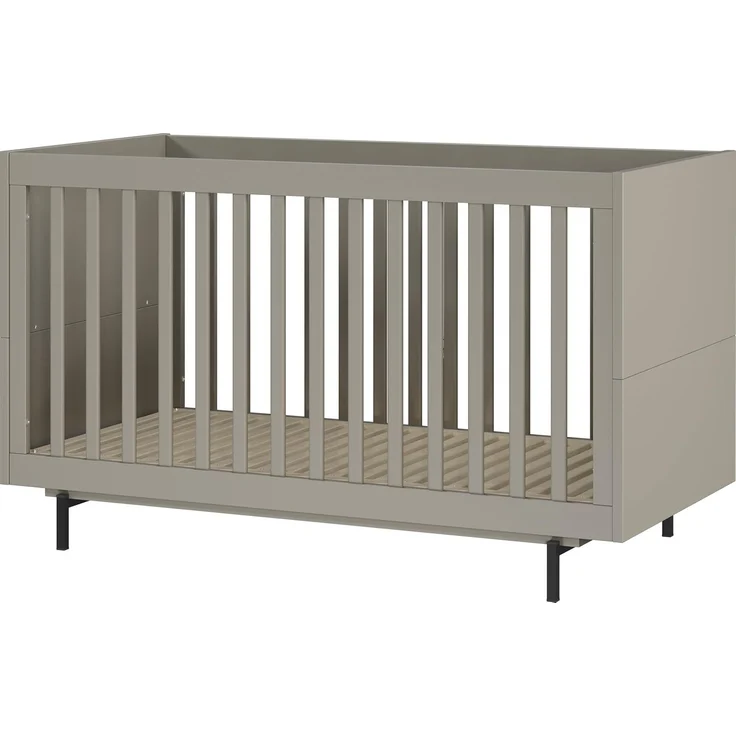 Germania Kinderbett groß 7026-186 GW-Tomino, in Steingrau, mitwachsend, GS-Zertifiziert, 144 x 87 x 75 cm (BxHxT)
