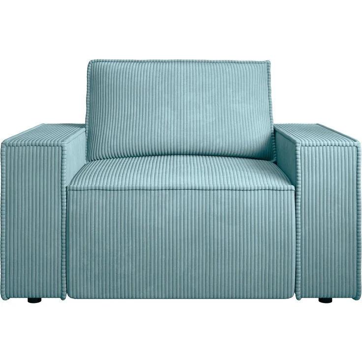 Vente-unique - AMELIA - Sessel mit gerader Rückenlehne - Plastik - Kunststoff (PVC) - Türkisblau - 120 x 86 x 85 cm – Bild 3